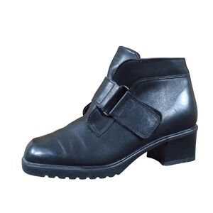 Siberian Husky 506764N Womens Ankle Boots Size 7 Winter Outdoor Black Leather